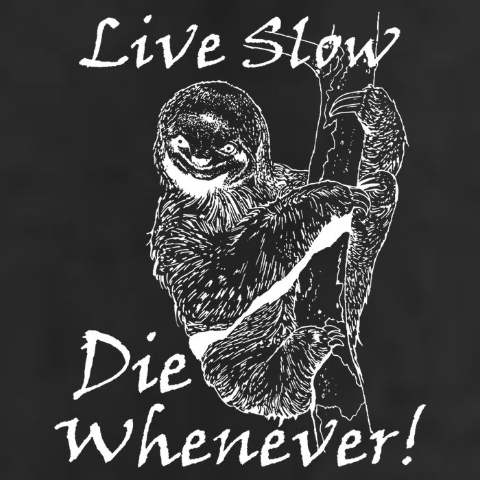 Live Slow Die Whenever Funny Sloth Cool Comfort Performance Bucket Hat