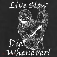 Live Slow Die Whenever Funny Sloth Garment-Dyed Heavyweight T-Shirt