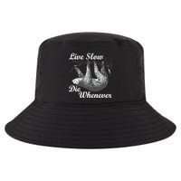 Live Slow Die Whenever Sloth Cool Comfort Performance Bucket Hat