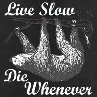 Live Slow Die Whenever Sloth Golf Towel