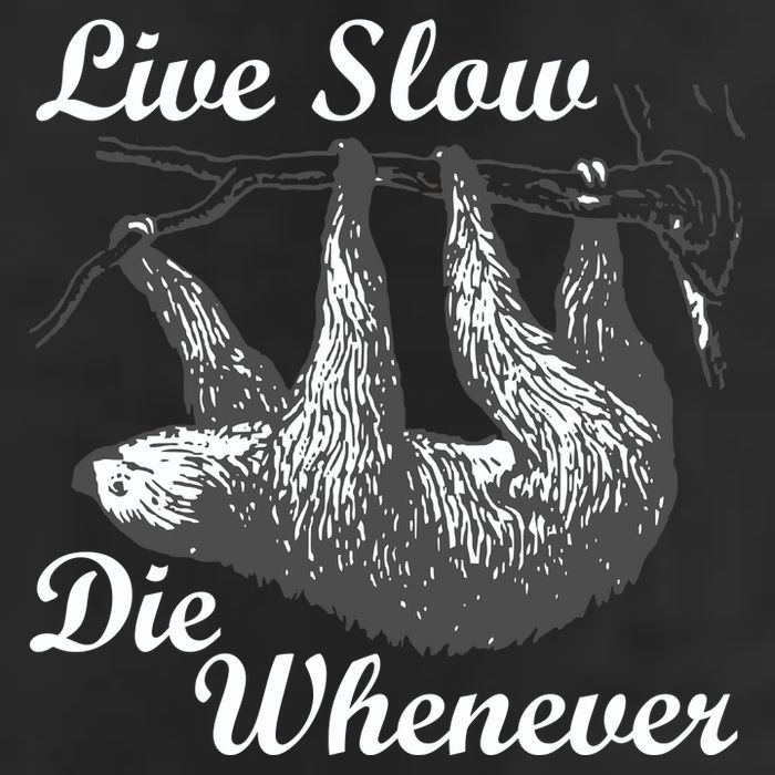 Live Slow Die Whenever Sloth Golf Towel