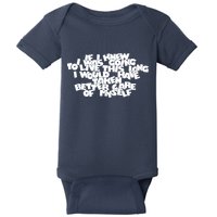 Live This Long Funny Birthday Baby Bodysuit