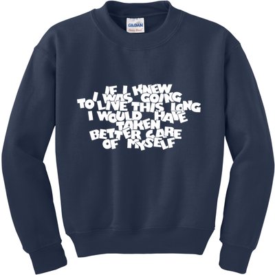 Live This Long Funny Birthday Kids Sweatshirt