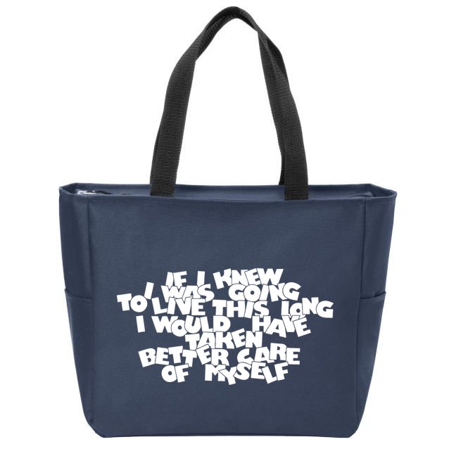 Live This Long Funny Birthday Zip Tote Bag