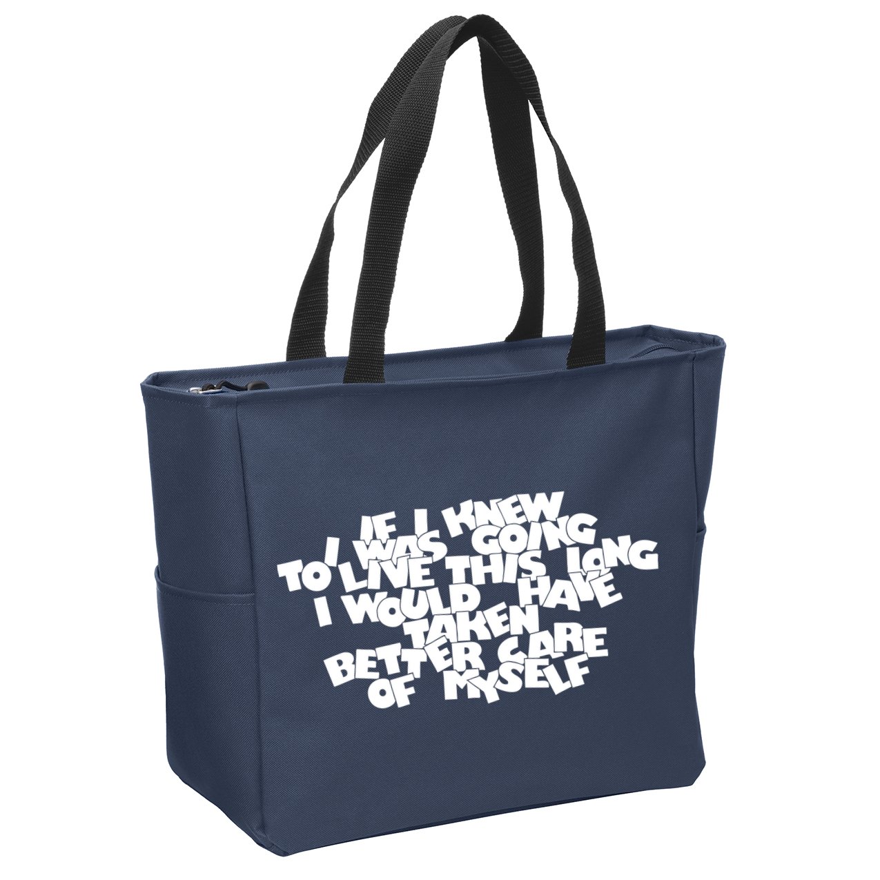 Live This Long Funny Birthday Zip Tote Bag