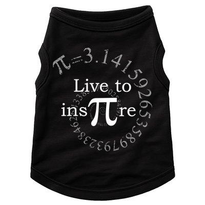 Live To InsPIre Pi Day Doggie Tank