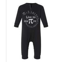 Live To InsPIre Pi Day Infant Fleece One Piece