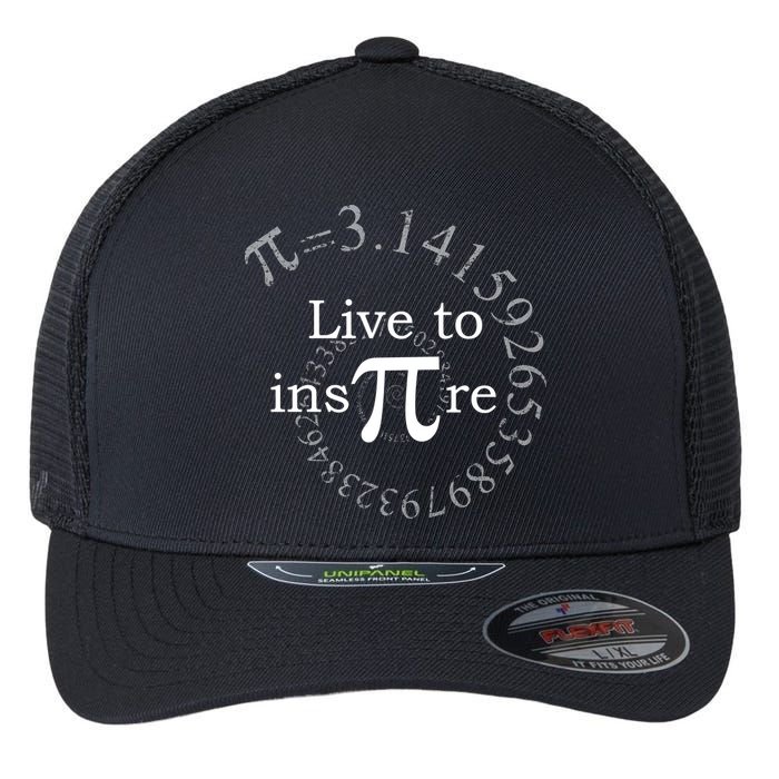 Live To InsPIre Pi Day Flexfit Unipanel Trucker Cap