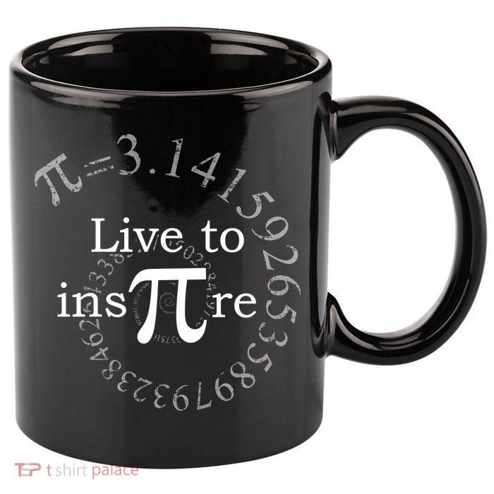 Live To InsPIre Pi Day 11oz C Handle Ceramic Mug