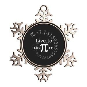 Live To InsPIre Pi Day Metallic Star Ornament