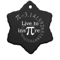 Live To InsPIre Pi Day Ceramic Star Ornament