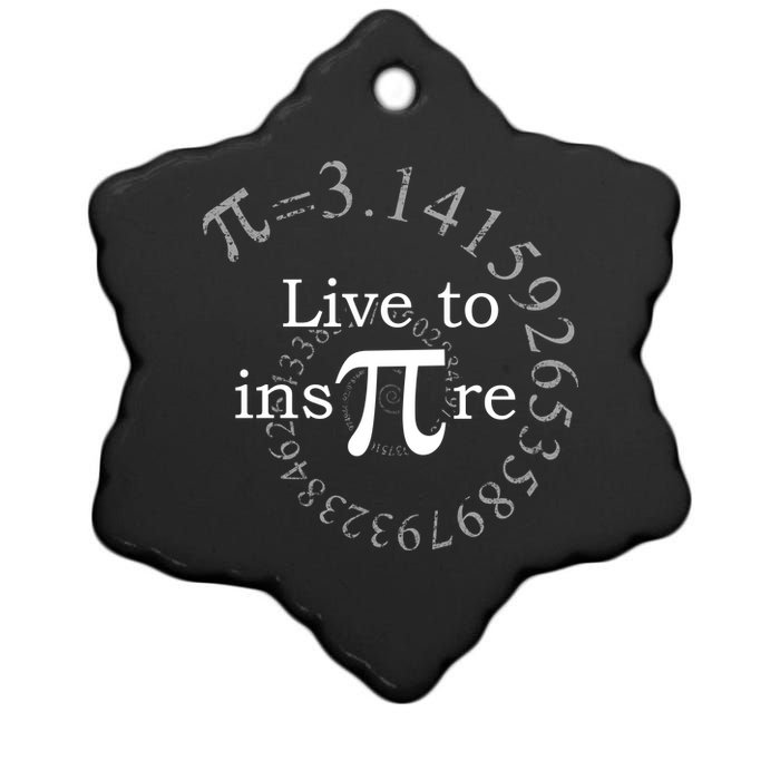 Live To InsPIre Pi Day Ceramic Star Ornament