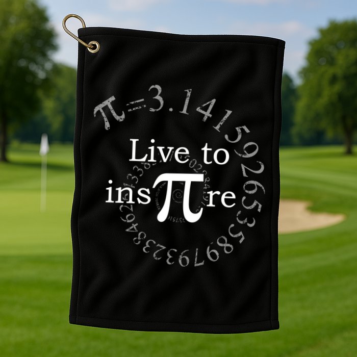 Live To InsPIre Pi Day Golf Towel