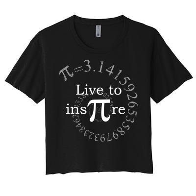 Live To InsPIre Pi Day Women's Crop Top Tee