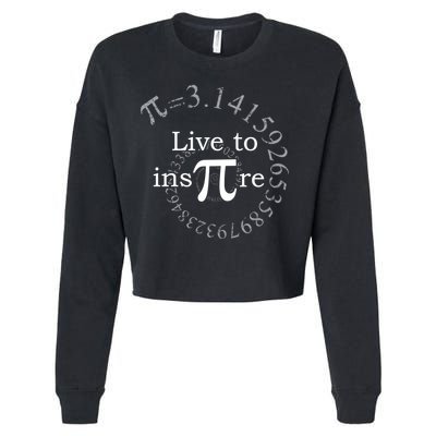 Live To InsPIre Pi Day Cropped Pullover Crew