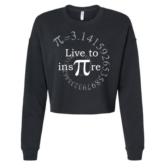 Live To InsPIre Pi Day Cropped Pullover Crew