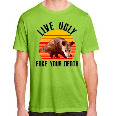 Live Ugly Fake Your Death Adult ChromaSoft Performance T-Shirt