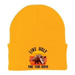 Live Ugly Fake Your Death Knit Cap Winter Beanie