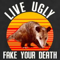 Live Ugly Fake Your Death Adult Drive Performance Visor