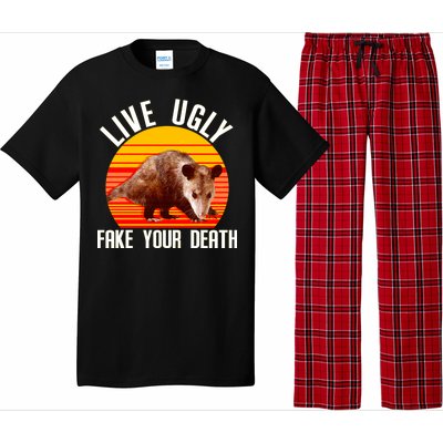 Live Ugly Fake Your Death Pajama Set