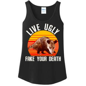 Live Ugly Fake Your Death Ladies Essential Tank