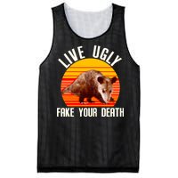 Live Ugly Fake Your Death Mesh Reversible Basketball Jersey Tank