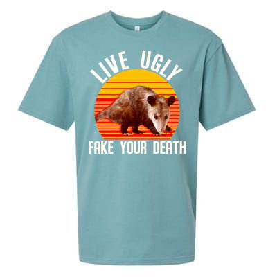 Live Ugly Fake Your Death Sueded Cloud Jersey T-Shirt