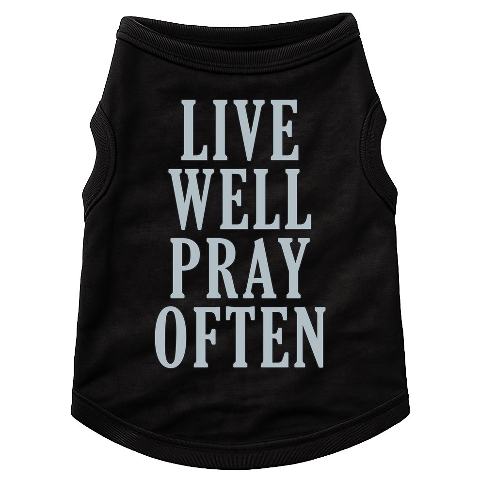 Live Well Pray Often Doggie Tank