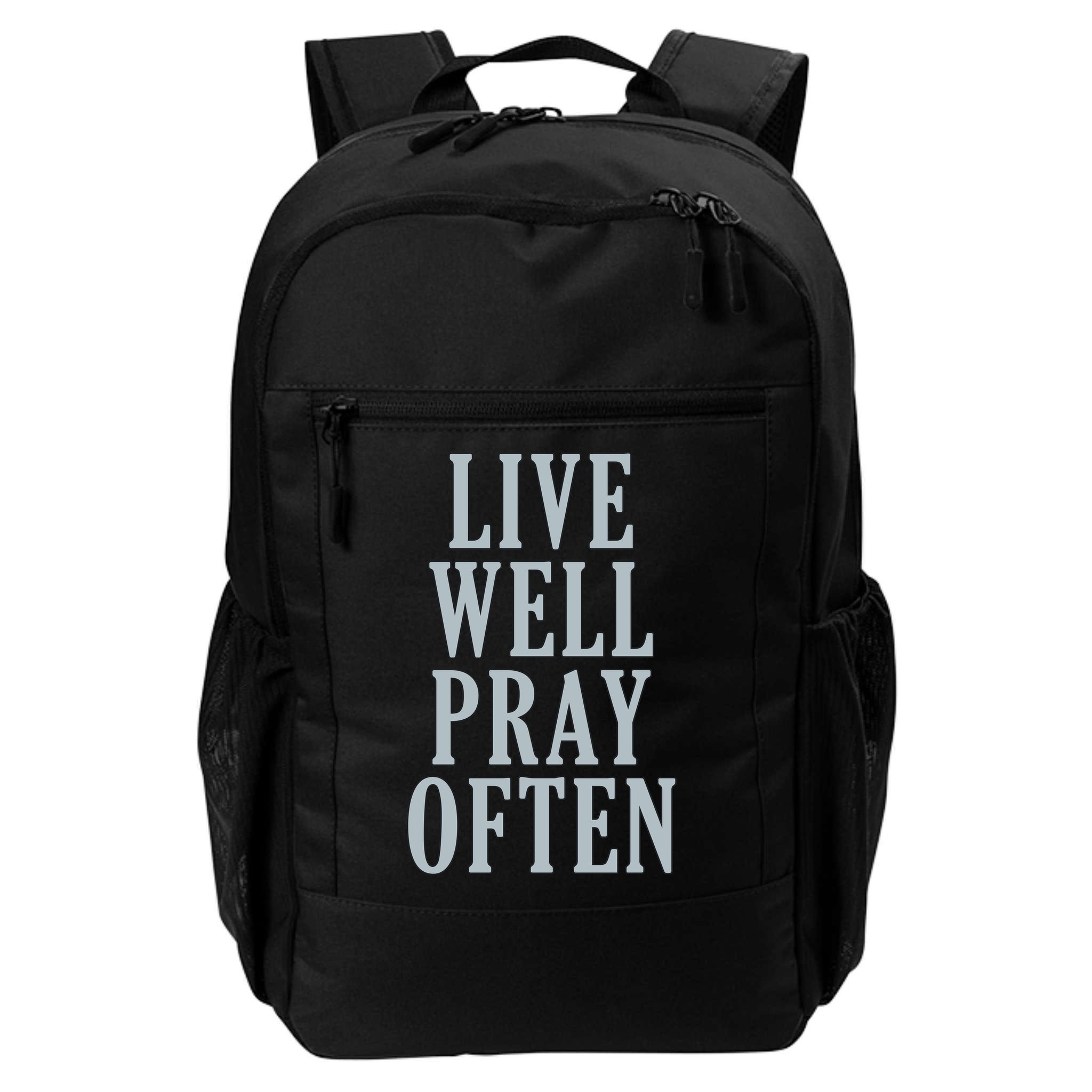 Live Well Pray Often Backpack