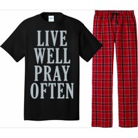 Live Well Pray Often Pajama Set