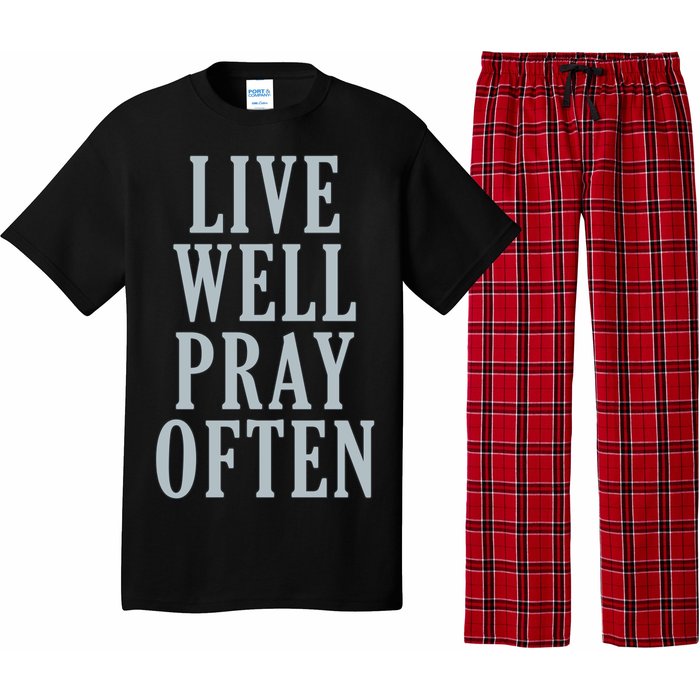 Live Well Pray Often Pajama Set