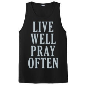 Live Well Pray Often PosiCharge Competitor Tank