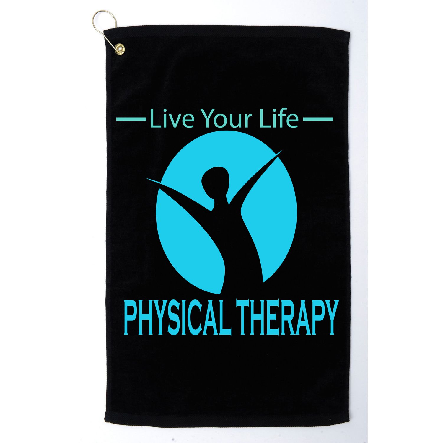 Live Your Life Physical Therapy Golf Towel