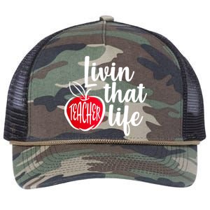 Livin That Teacher Life Retro Rope Trucker Hat Cap