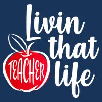 Livin That Teacher Life 7 Panel Mesh Trucker Snapback Hat
