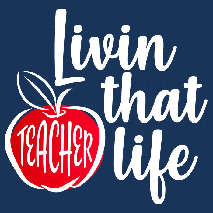 Livin That Teacher Life 7 Panel Mesh Trucker Snapback Hat