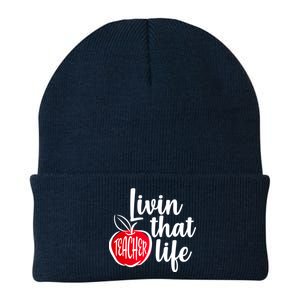 Livin That Teacher Life Knit Cap Winter Beanie