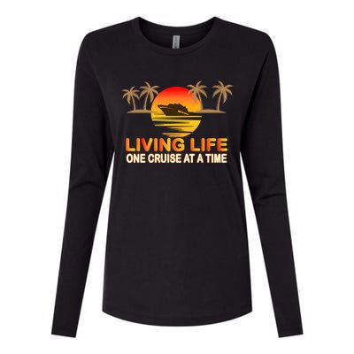 Living Life One Cruse At A Time Womens Cotton Relaxed Long Sleeve T-Shirt