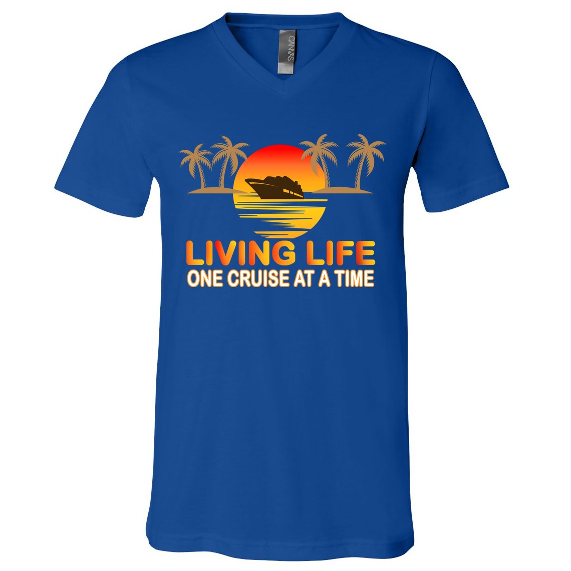 Living Life One Cruse At A Time V-Neck T-Shirt
