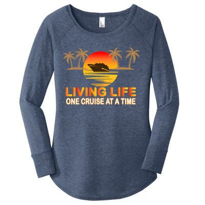 Living Life One Cruse At A Time Women's Perfect Tri Tunic Long Sleeve Shirt