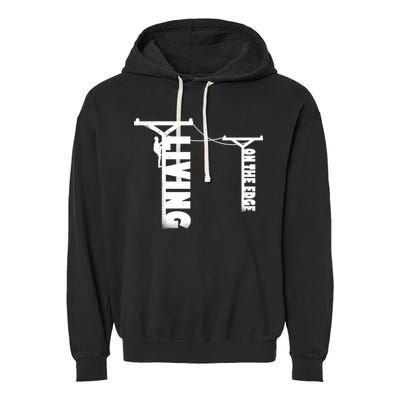 Living On The Edge Garment-Dyed Fleece Hoodie