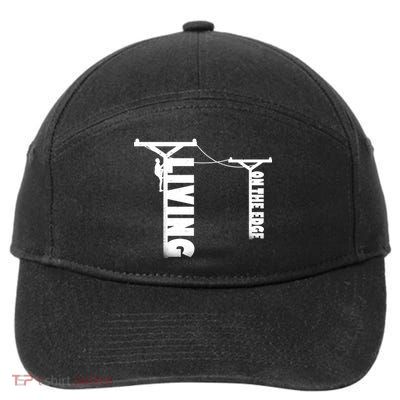 Living On The Edge 7-Panel Snapback Hat