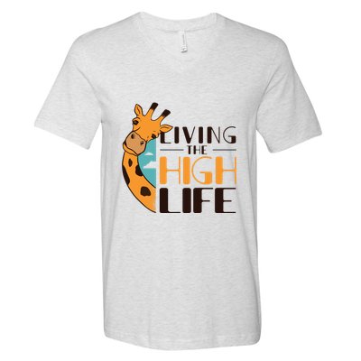 Living The High Life V-Neck T-Shirt