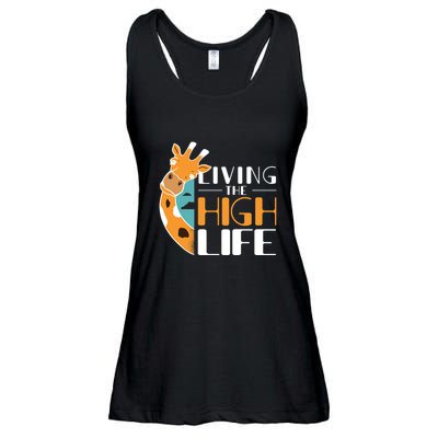 Living The High Life Ladies Essential Flowy Tank