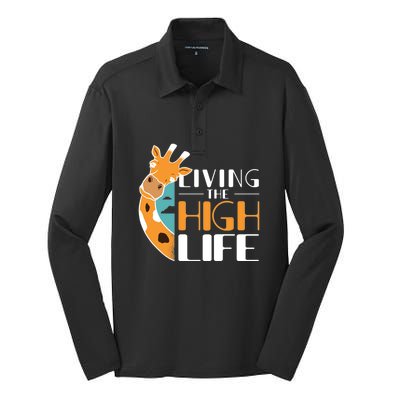 Living The High Life Silk Touch Performance Long Sleeve Polo