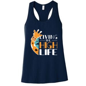 Living The High Life Women's Racerback Tank