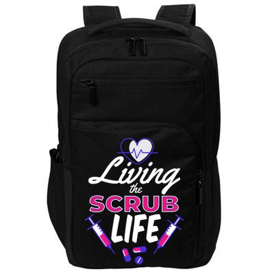 Living The Scrub Life Nurse Impact Tech Backpack