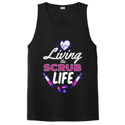 Living The Scrub Life Nurse PosiCharge Competitor Tank
