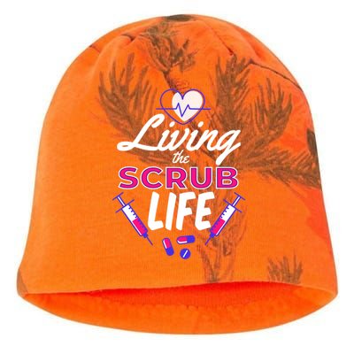 Living The Scrub Life Nurse Kati - Camo Knit Beanie