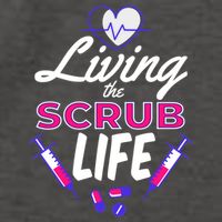 Living The Scrub Life Nurse Vector Backpack